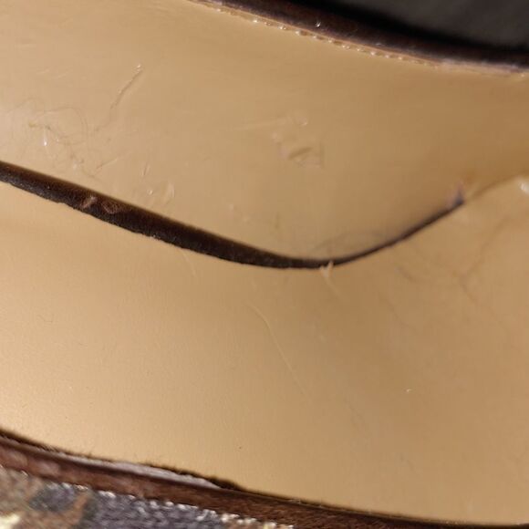 Nine West cheetah print twine platform canvas  heel Sz 7 - Picture 8 of 14